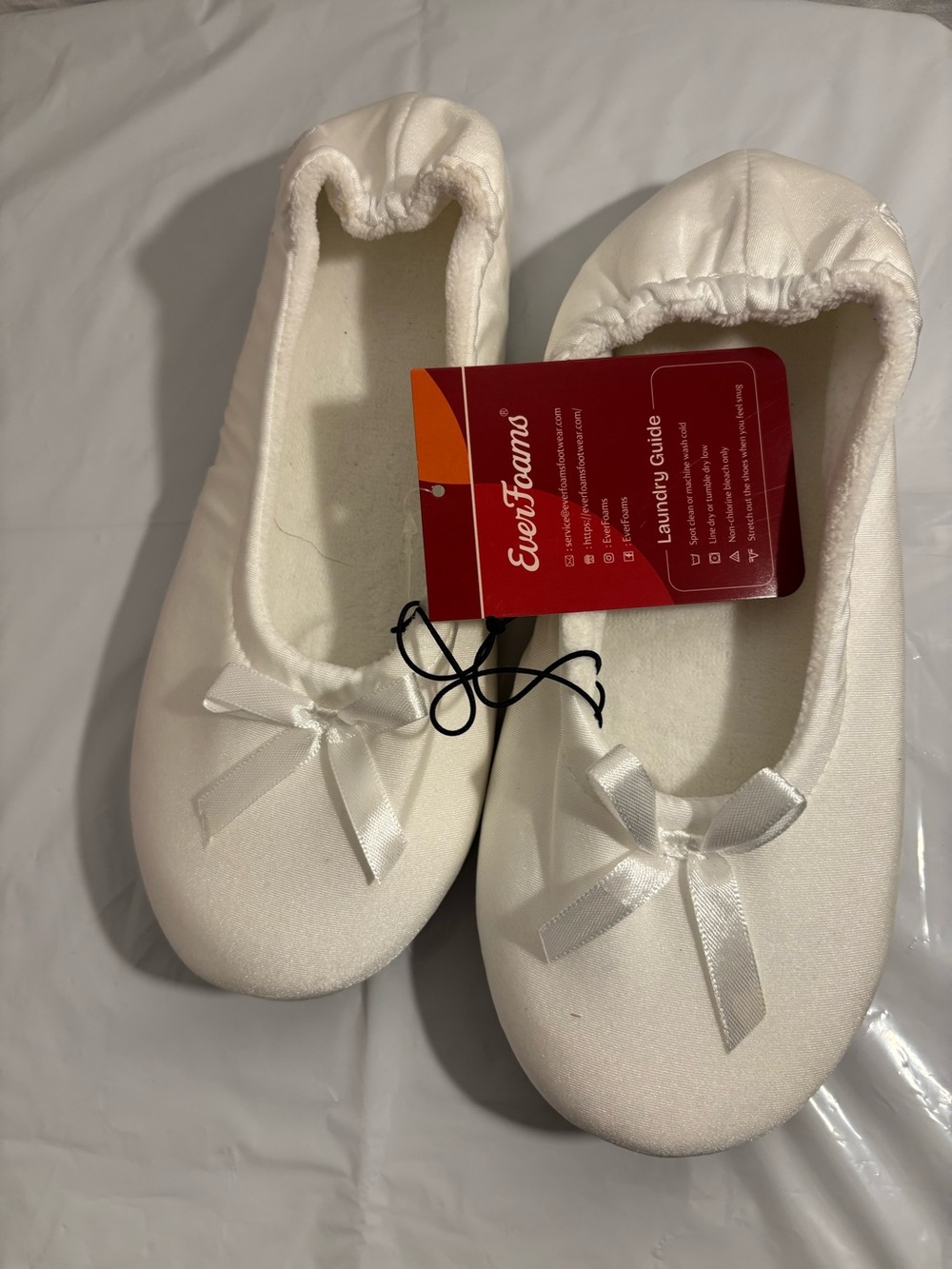 Everfoams women’s ballerina 
Slippers  us-9-10